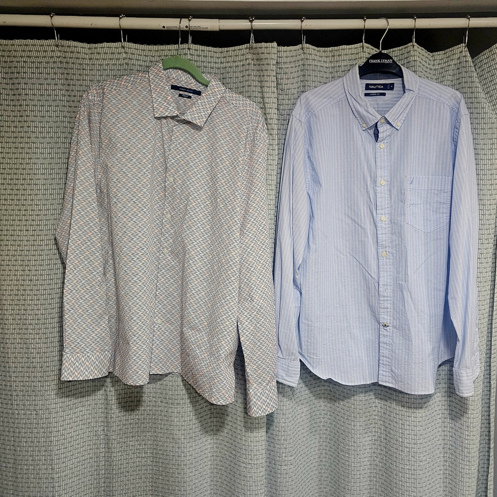 XL Nautica & Perry Ellis Long Sleeve Shirts in Excellent condition. 2for$10